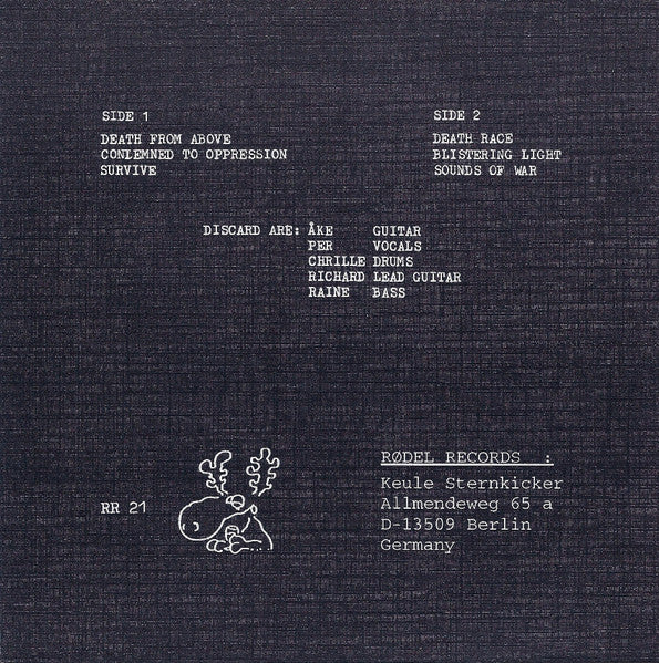 Discard : Death From Above (7", EP, RE)