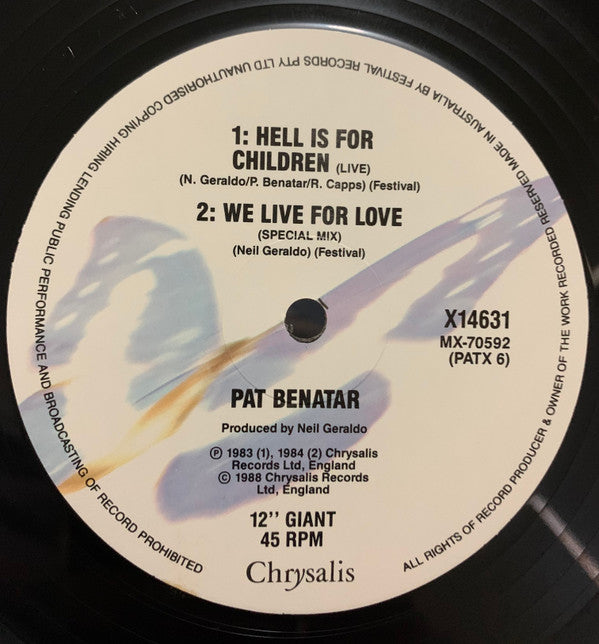 Pat Benatar : Don't Walk Away (12", Single, Ltd)