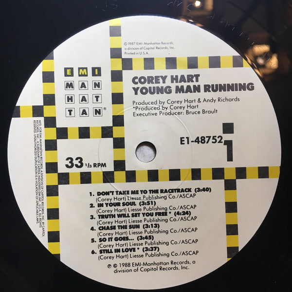 Corey Hart : Young Man Running (LP, Album)