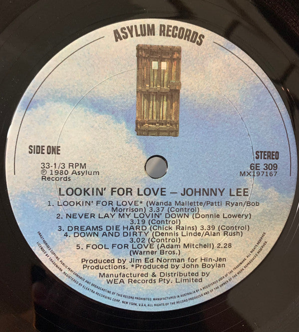 Johnny Lee (3) : Lookin' For Love (LP, Album)