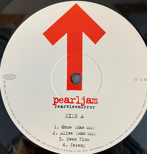 Pearl Jam : Rearviewmirror (Greatest Hits 1991-2003: Volume 1) (2xLP, Comp, RE, Gat)