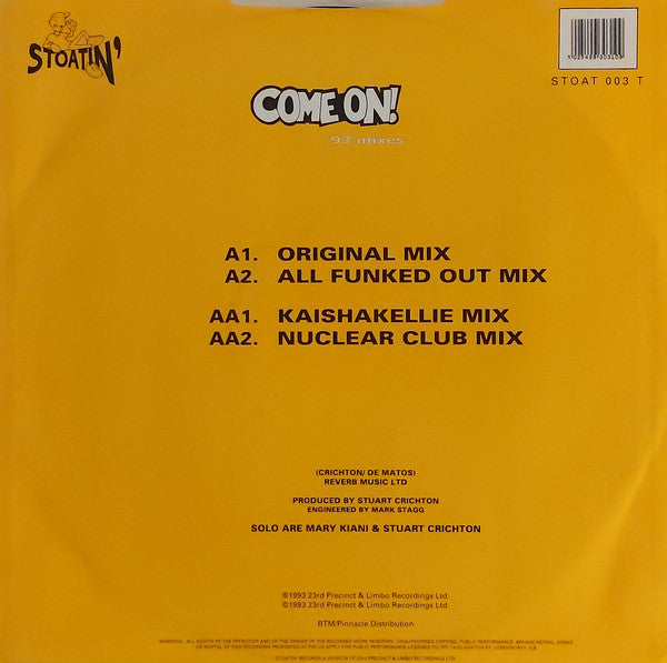 Solo : Come On! ('93 Mixes) (12")