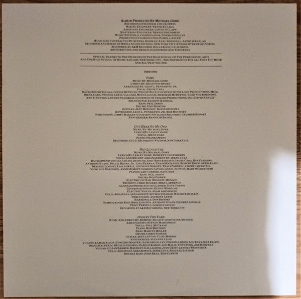 Various : Fame - Original Soundtrack From The Motion Picture (LP, Album, Gat)