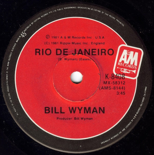 Bill Wyman : (Si Si) Je Suis Un Rock Star (7", Single)