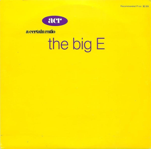 A Certain Ratio : The Big E (7&quot;, Single, Ltd)