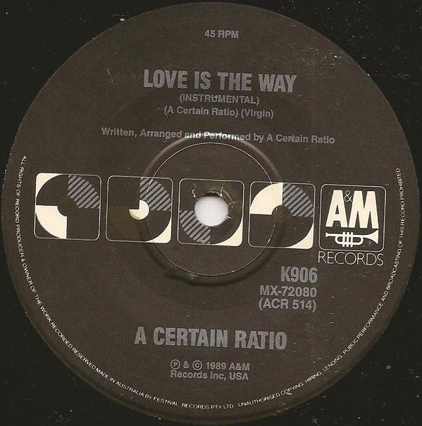 A Certain Ratio : The Big E (7", Single, Ltd)