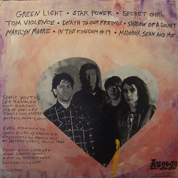 Sonic Youth : EVOL (LP, Album, RE)