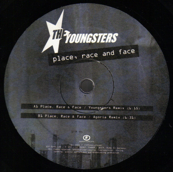 The Youngsters : Place, Race And Face (12")
