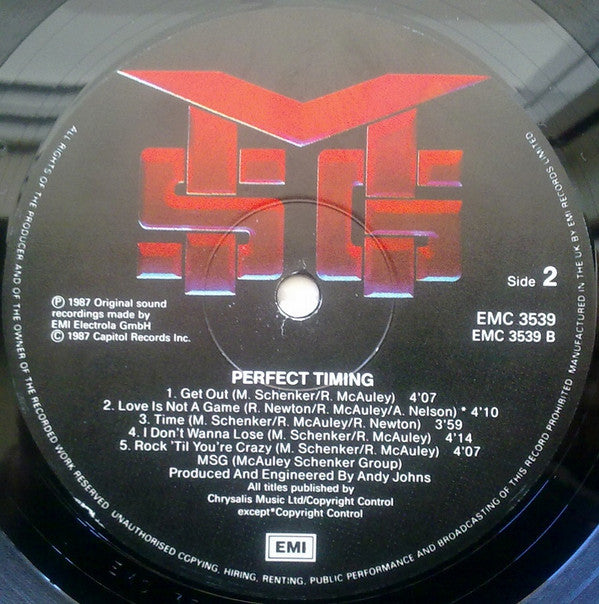 McAuley Schenker Group : Perfect Timing (LP, Album)