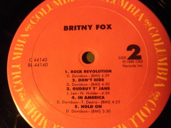 Britny Fox : Britny Fox (LP, Album)