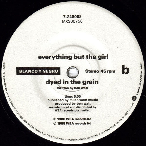 Everything But The Girl : These Early Days (7", Single)