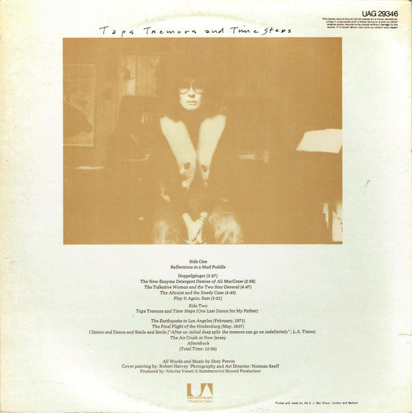 Dory Previn : Reflections In A Mud Puddle / Taps Tremors And Time Steps (LP, Album)