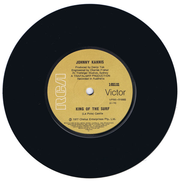 Johnny Kannis : Under The Boardwalk / King Of The Surf (7", Single)
