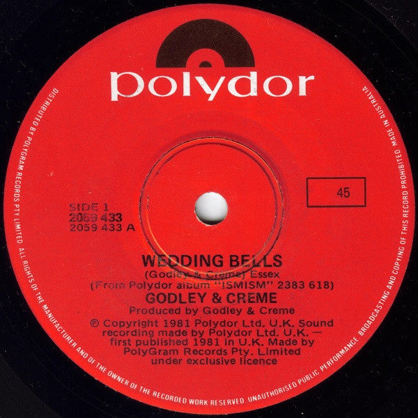 Godley &amp; Creme : Wedding Bells (7&quot;, Single)