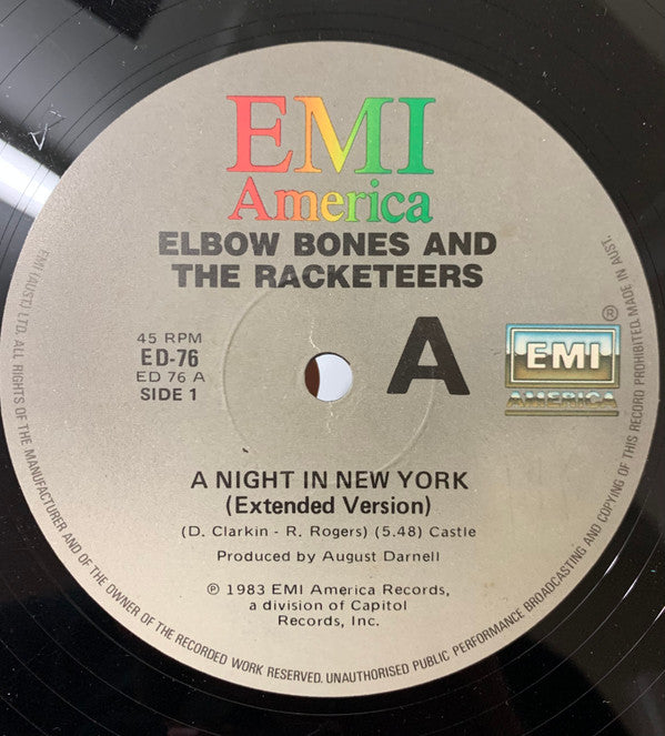 Elbow Bones And The Racketeers : A Night In New York (12", Single)