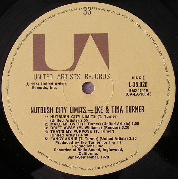 Ike & Tina Turner : Nutbush City Limits (LP, Album)