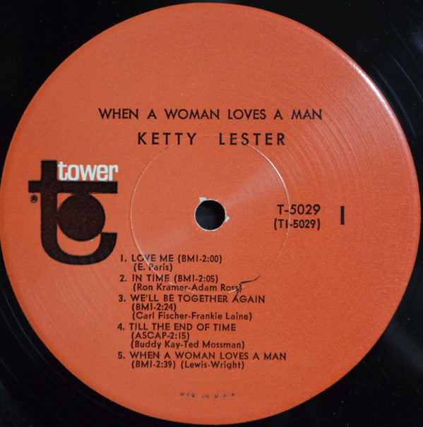 Ketty Lester : When A Woman Loves A Man (LP, Mono)