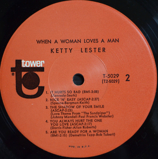 Ketty Lester : When A Woman Loves A Man (LP, Mono)