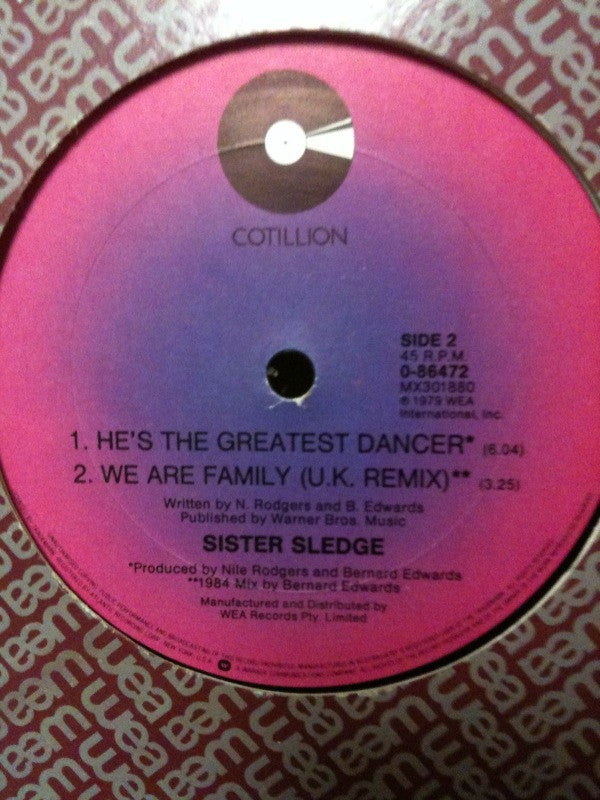 Sister Sledge : We Are Family (12")