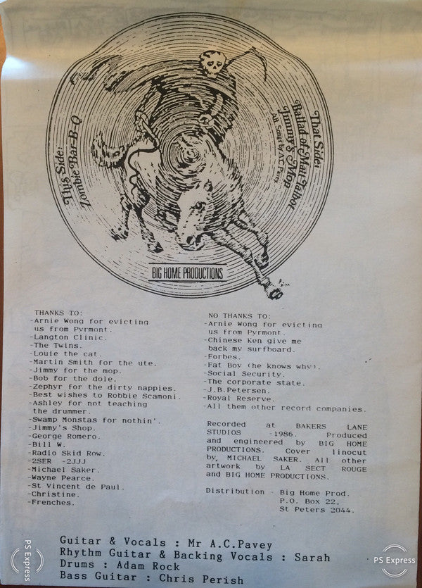 La Sect Rouge : Zombie Bar-B-Q (7")