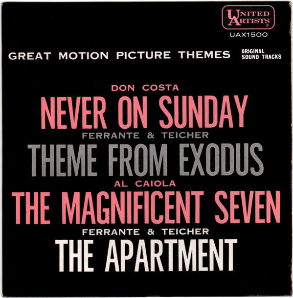 Various : Great Motion Picture Themes (7", EP, Mono)