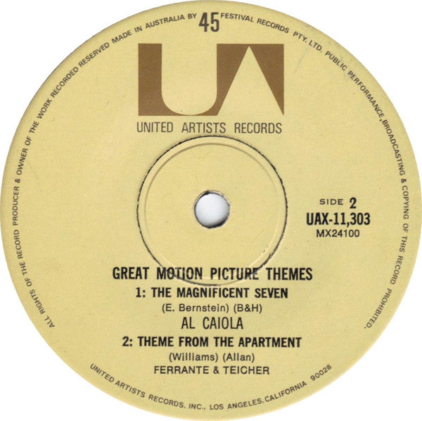 Various : Great Motion Picture Themes (7", EP, Mono)