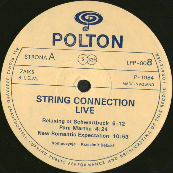 String Connection : Live (LP, Album)