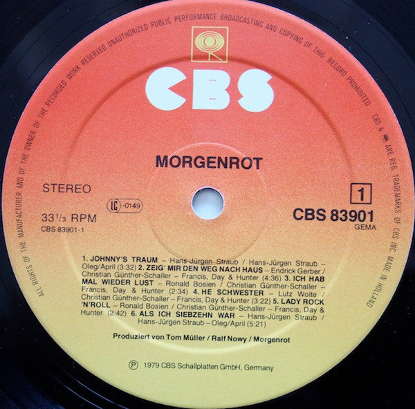 Morgenrot : Morgenrot (LP, Album)