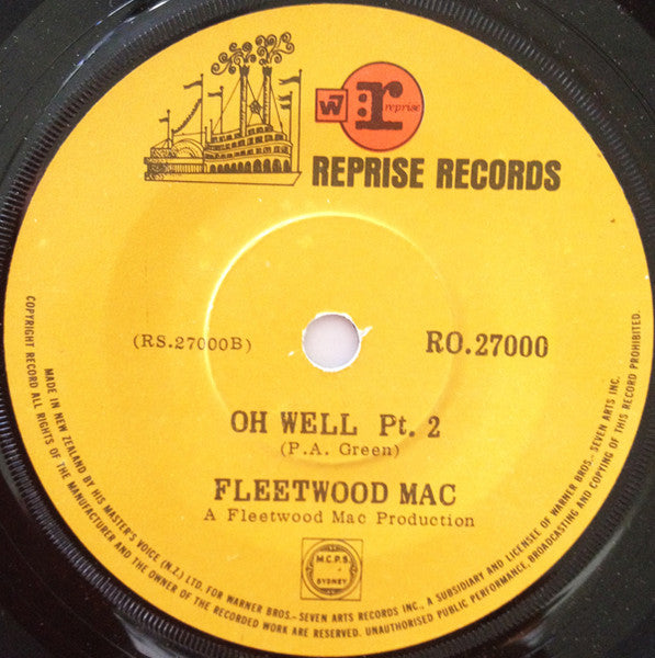 Fleetwood Mac : Oh Well (Parts 1 & 2) (7", Single)