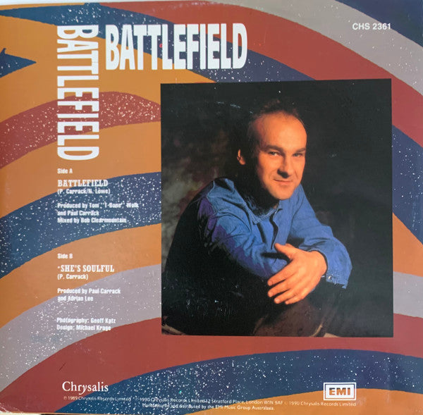 Paul Carrack : Battlefield (7", Single)