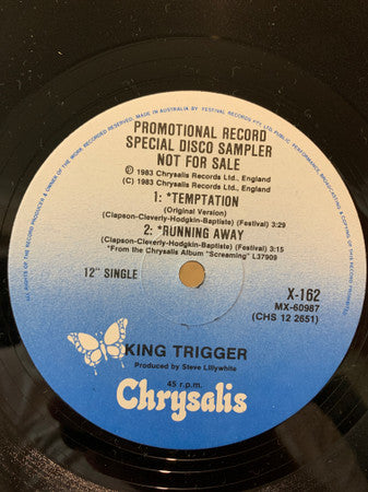 King Trigger : Temptation (12", Single, Promo)