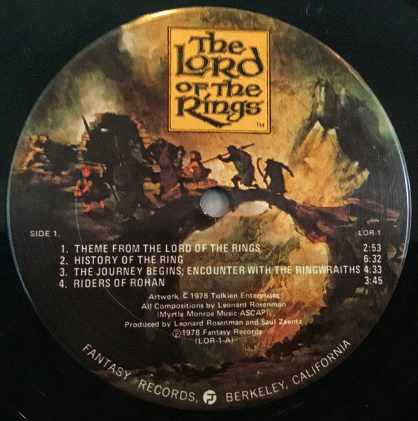 Leonard Rosenman : The Lord Of The Rings (2xLP, Album, Gat)
