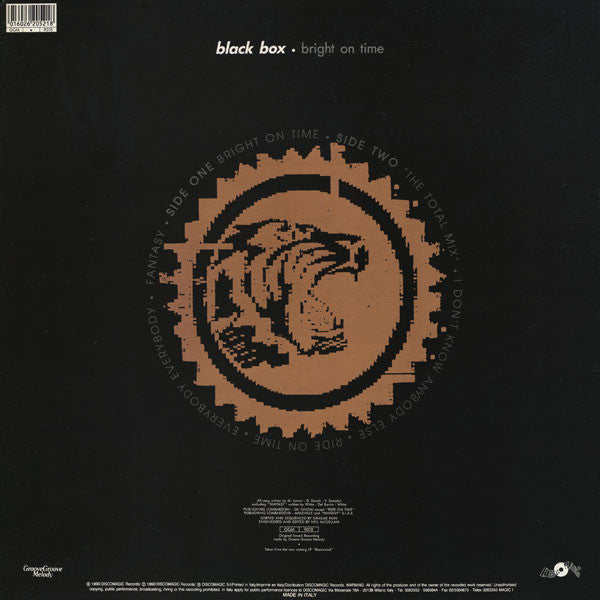 Black Box : Bright On Time (12")