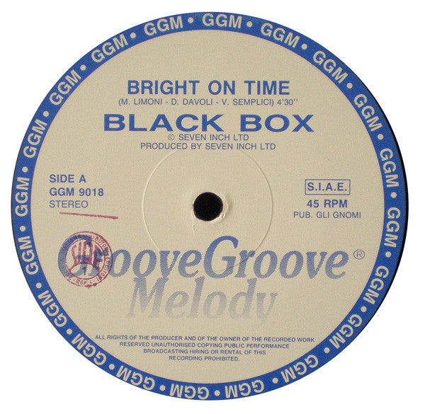 Black Box : Bright On Time (12")