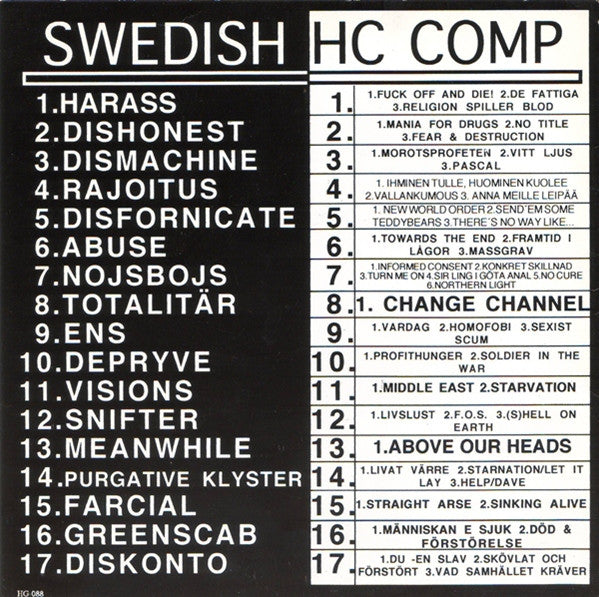 Various : Swedish HC Comp. (CD, Comp)