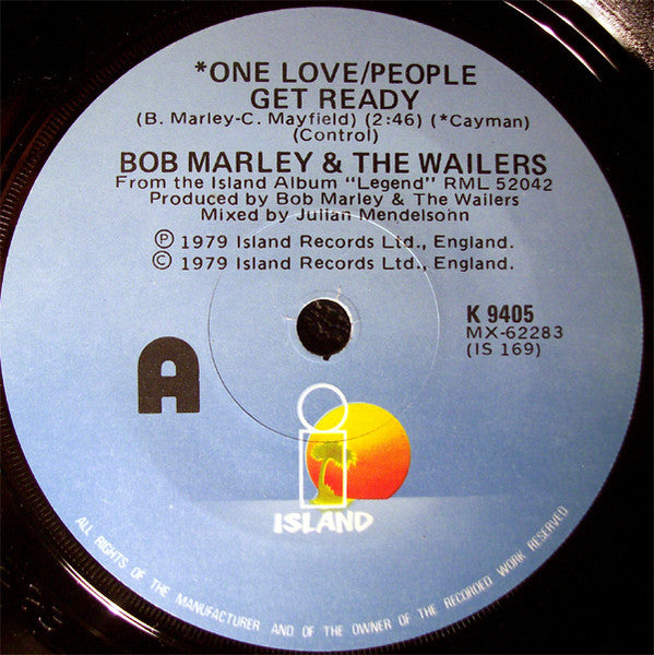 Bob Marley &amp; The Wailers : One Love / People Get Ready (7&quot;, Single)