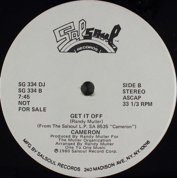 Cameron* : Magic Of You (Like The Way) (12", Promo)