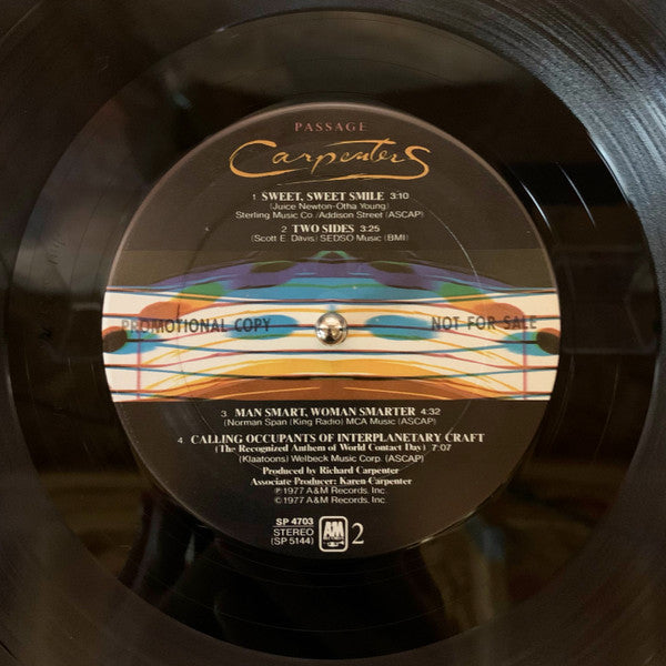 Carpenters : Passage (LP, Album, Promo, RE, Mon)