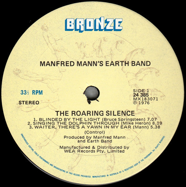 Manfred Mann's Earth Band : The Roaring Silence (LP, Album)