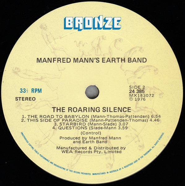 Manfred Mann's Earth Band : The Roaring Silence (LP, Album)