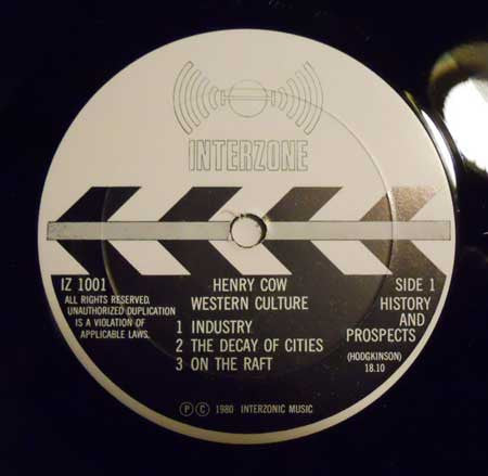 Henry Cow : Western Culture (LP, Album)