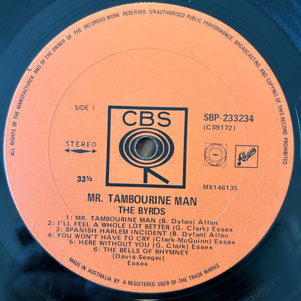 The Byrds : Mr. Tambourine Man (LP, Album)
