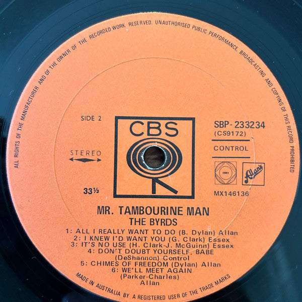 The Byrds : Mr. Tambourine Man (LP, Album)