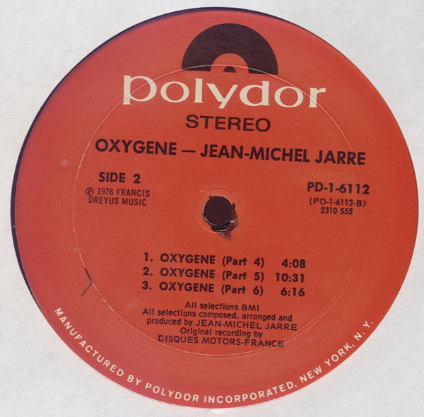 Jean-Michel Jarre : Oxygene (LP, Album, Mon)