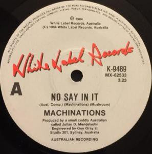 Machinations : No Say In It (7", Single)