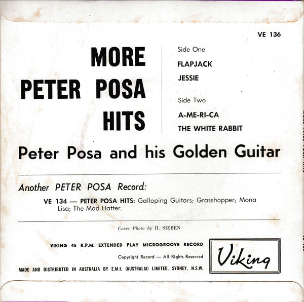 Peter Posa : More Peter Posa Hits (7", EP, RP)
