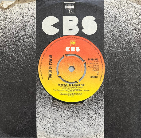 Tower Of Power : You Ought To Be Havin' Fun (7", Single, 4-P)