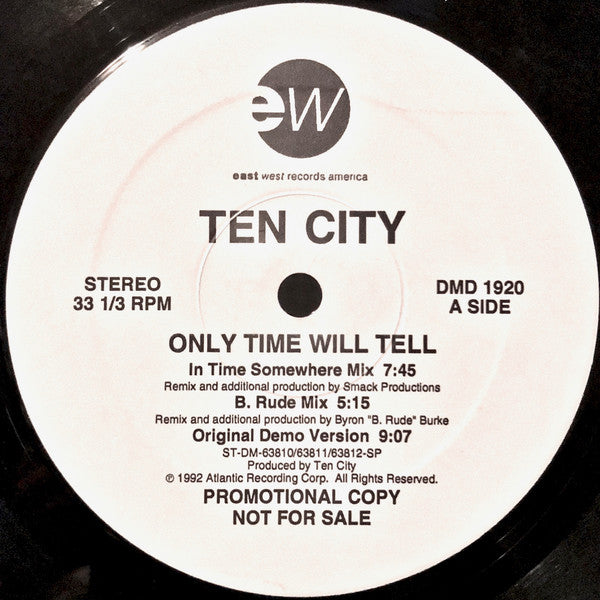 Ten City : Only Time Will Tell (12&quot;, Promo)