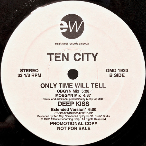 Ten City : Only Time Will Tell (12", Promo)