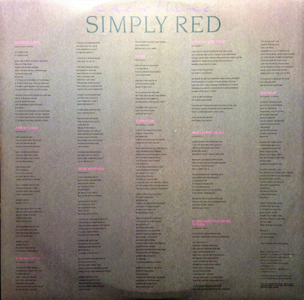 Simply Red : A New Flame (LP, Album)